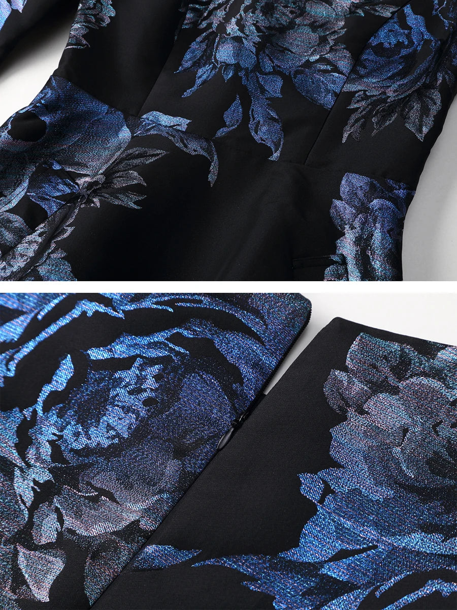 Long Sleeve Maxi Floral Dress