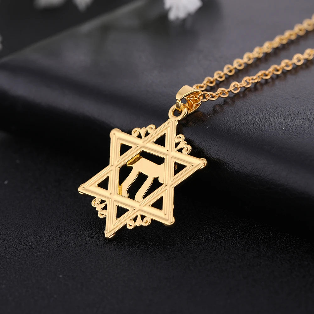 Jewish Chai Pendant Religious Supernatural Necklace