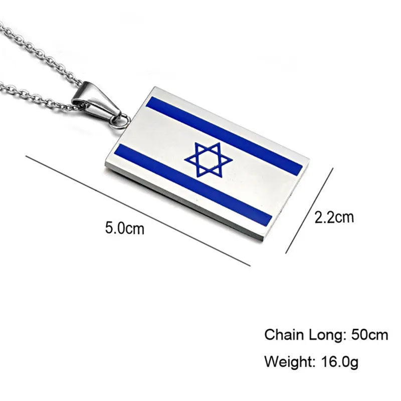 Pendants Stainless Steel Flag Necklace