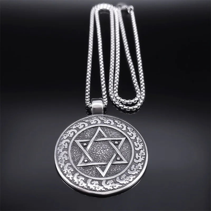 King Solomon Hexagram Amulet Necklace