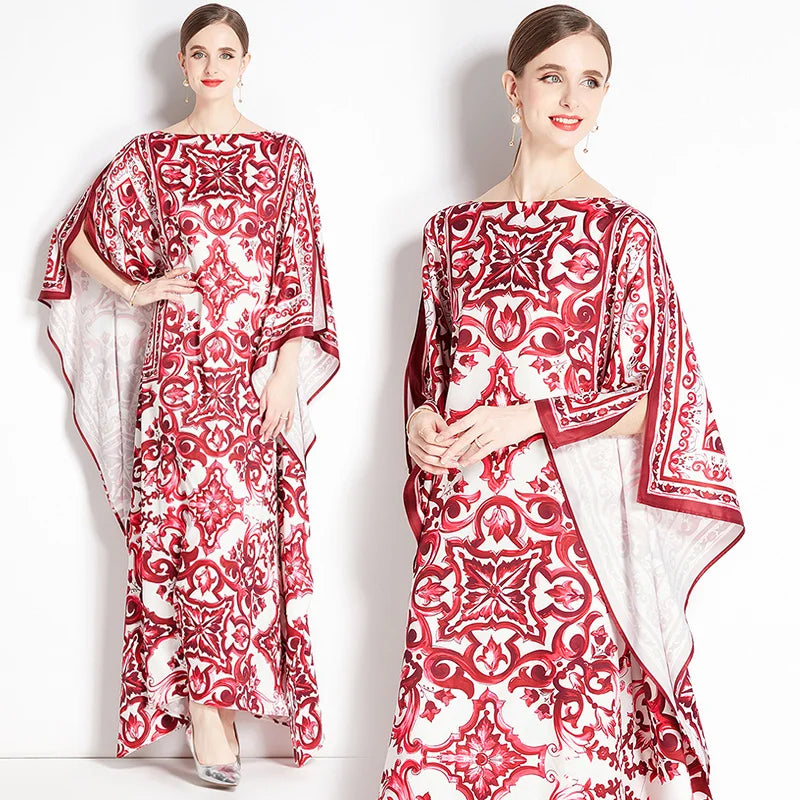 Vintage Floral Print Collar Dress