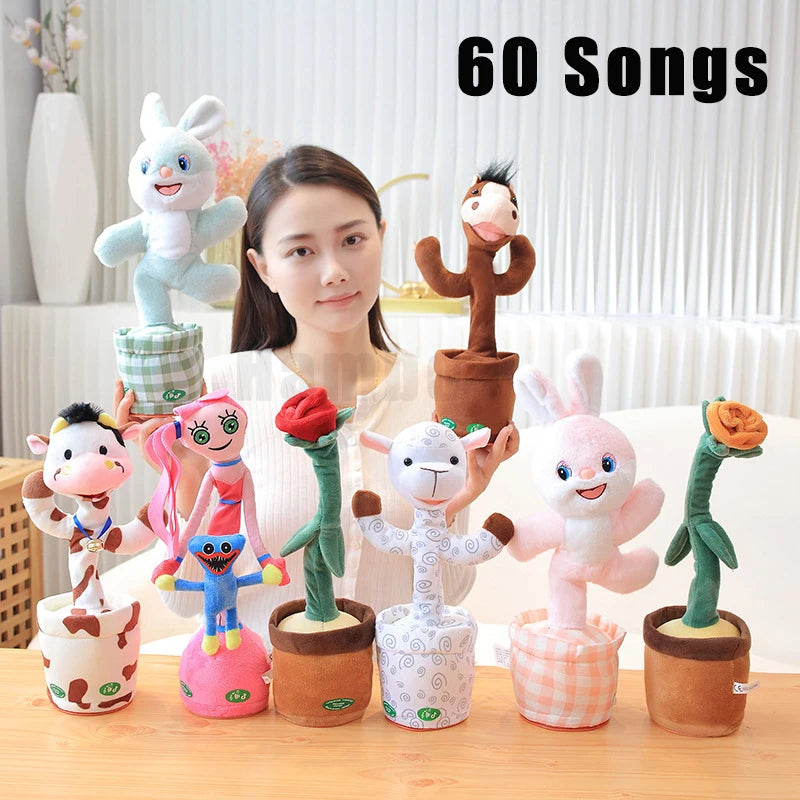 Rechargeable Glowing Dancing Cactus Toy