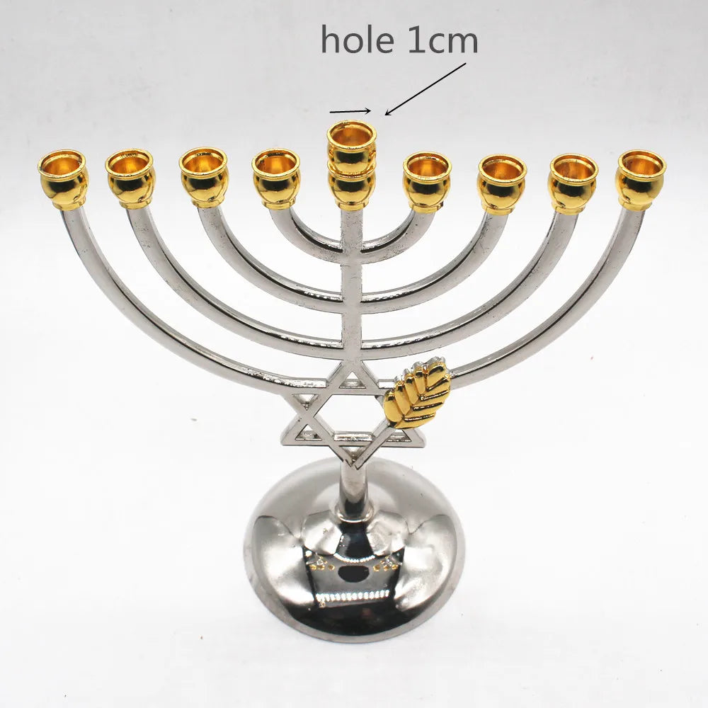 Judaica Alloy Jewish Home Decoration Candlestick