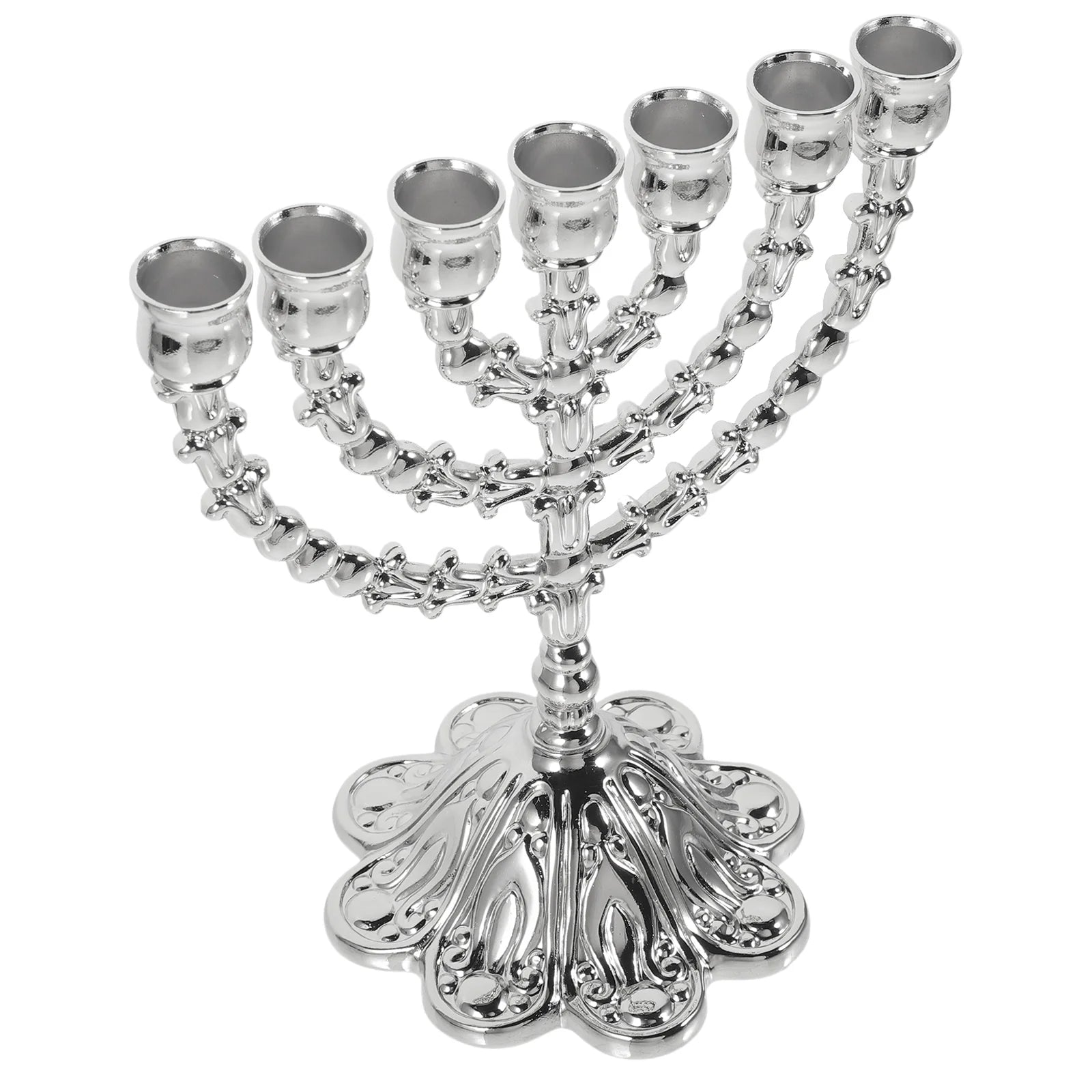 Metal Chanukah Hanukkah Jewish Candelabra Candlestick