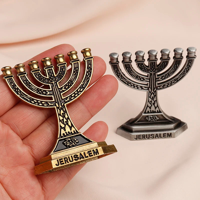 Small Menorah Home Decor Jewish Candle Holder