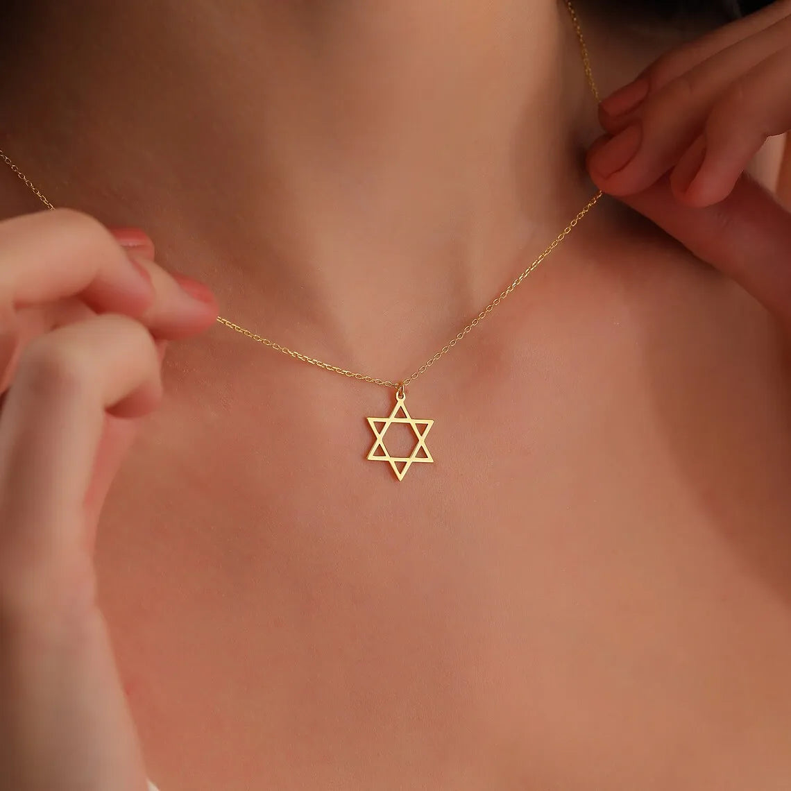 Star Of David Pendant Jewish Symbols Necklace