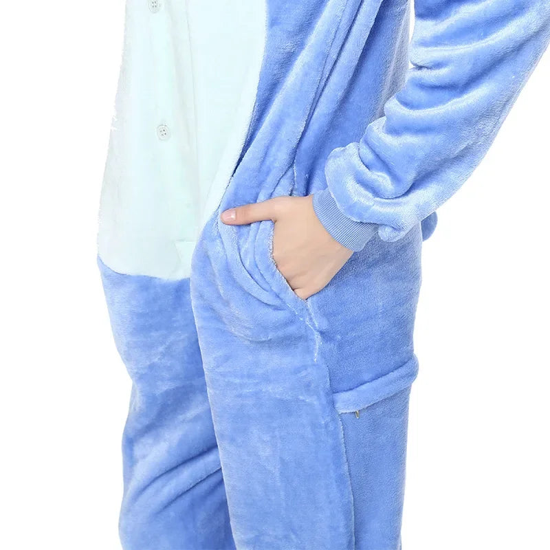 Disney Stitch One-Piece Winter Pajamas Set