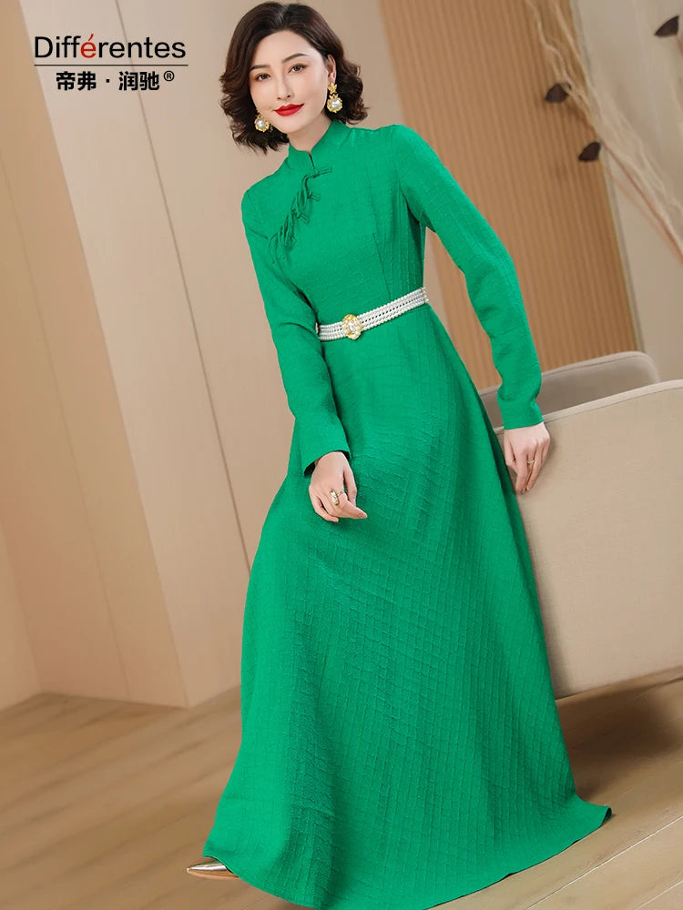 Tassel Long Sleeve Slim Fit Dress