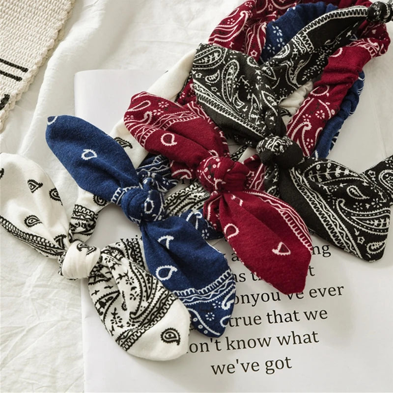 Women's Suede Soft Solid Print Headbands