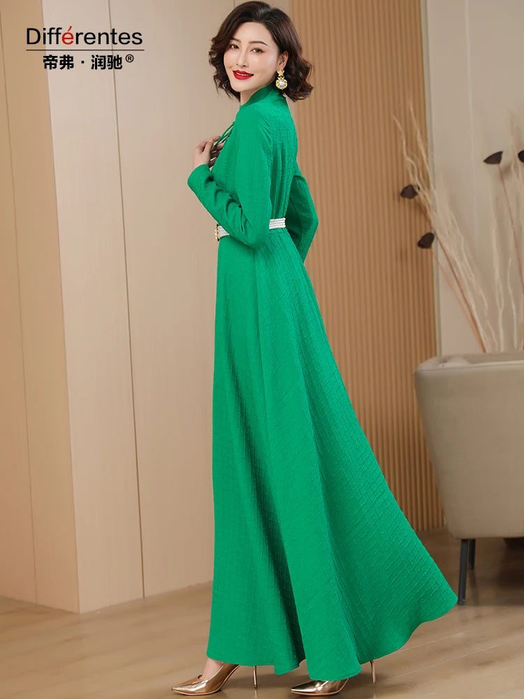 Tassel Long Sleeve Slim Fit Dress