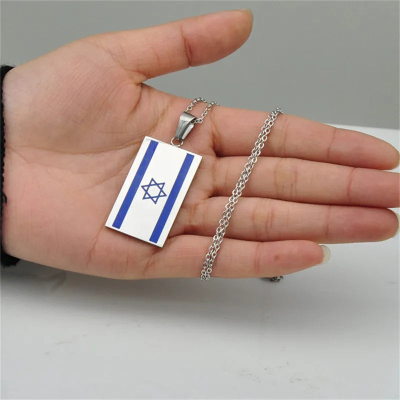 Pendants Stainless Steel Flag Necklace