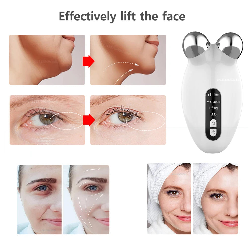 Facial Massager EMS Microcurrent Roller