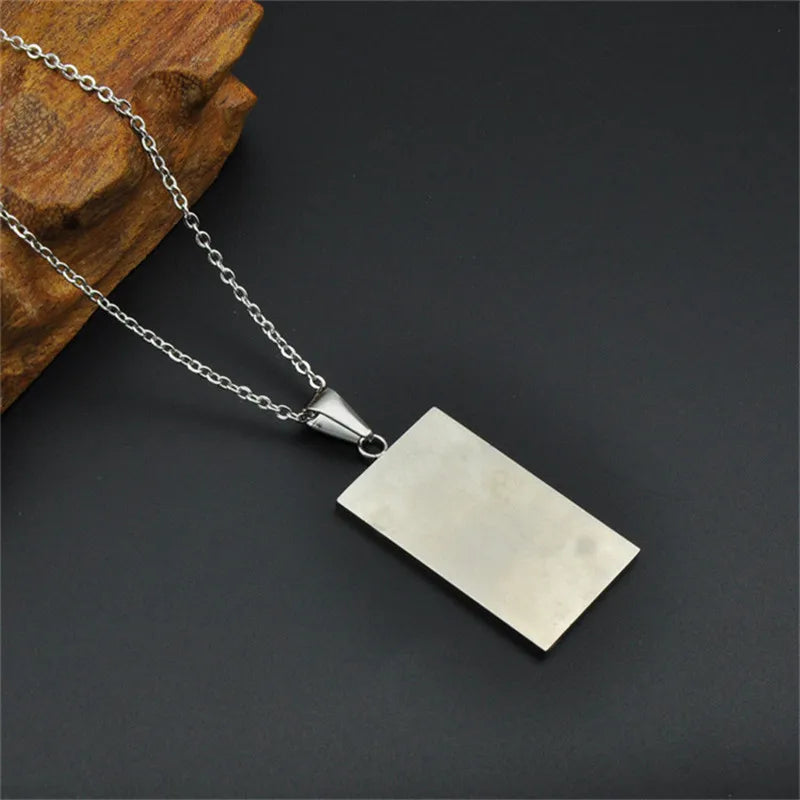 Pendants Stainless Steel Flag Necklace