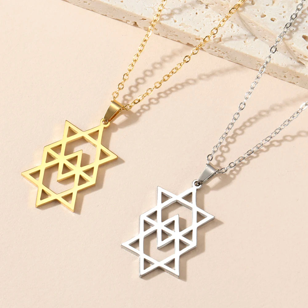 Hexagram Star Of David Women Necklace