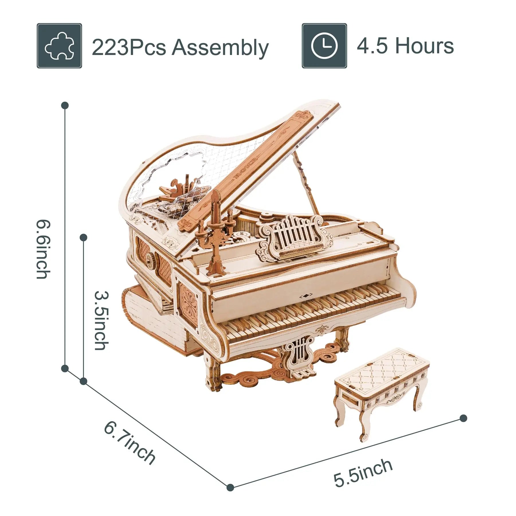 Magic Piano Mechanical Self-playing Music Box