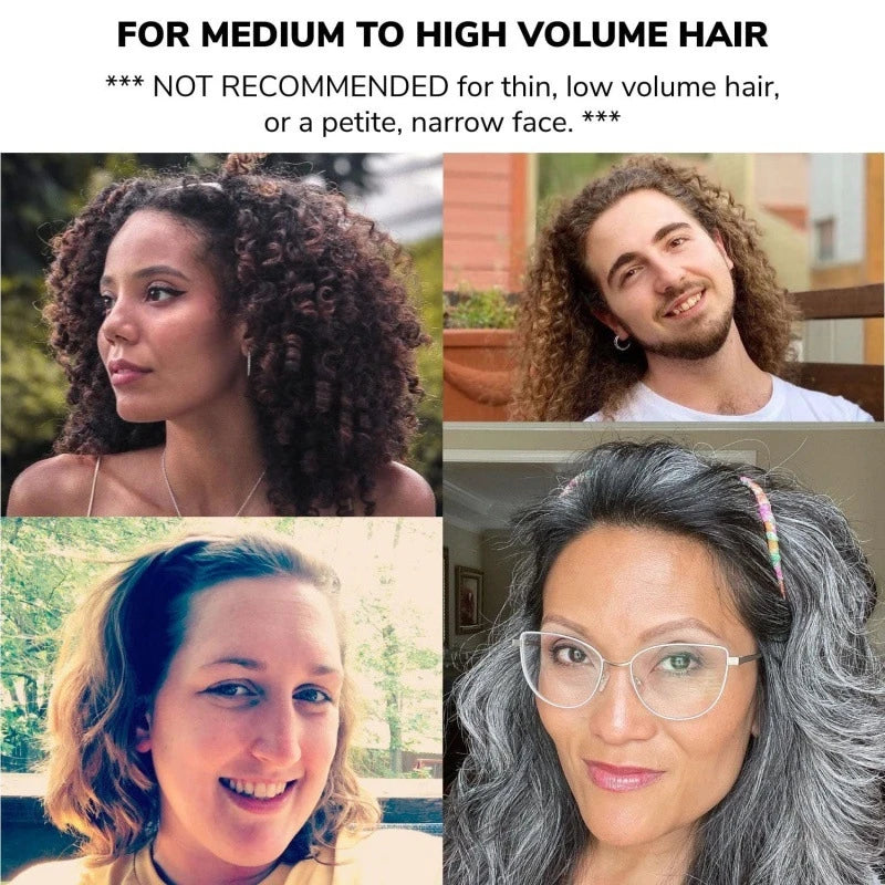 1pcs Sunglass Shape Curly Thick Hair Head Hoops