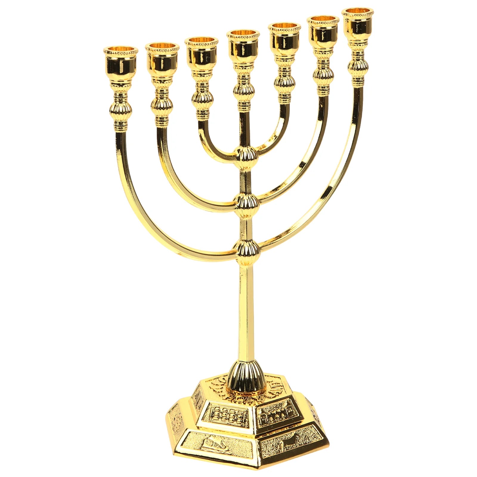 Religious Decorations Desktop Menorah Candlesticks