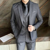 Solid Color Men's Casual Business Suit