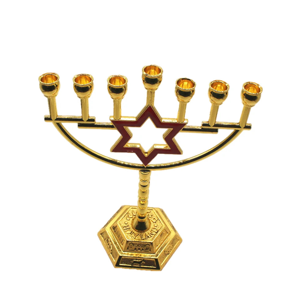 David Star Menorah Home Decoration Judaism Candelabra