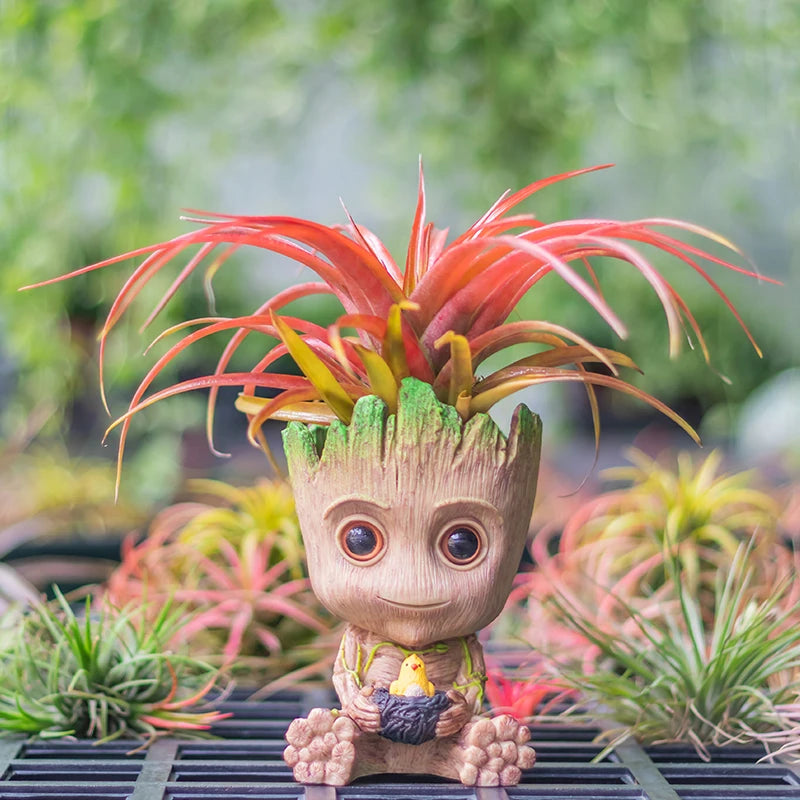Cute Wooden Character Flower Pot