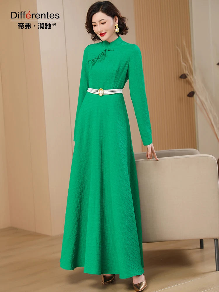 Tassel Long Sleeve Slim Fit Dress