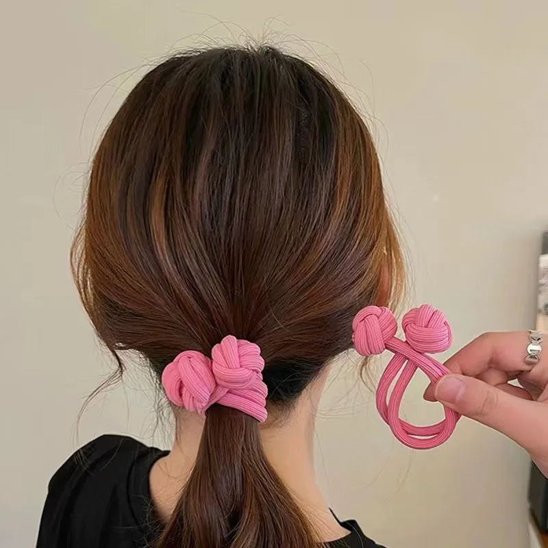 Woman's High Ponytail Rubber Hair Band