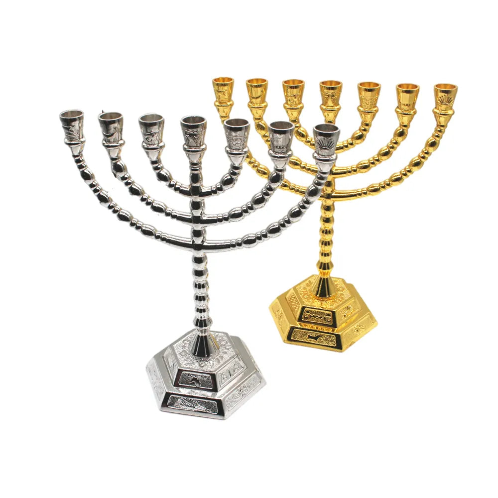 Big Menorah Candlestick Judaica Home Decoration