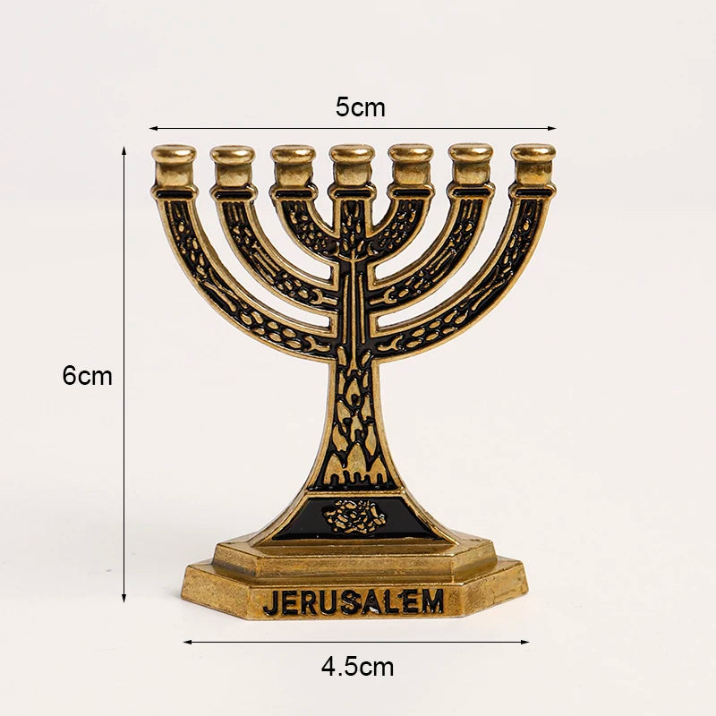 Small Menorah Home Decor Jewish Candle Holder