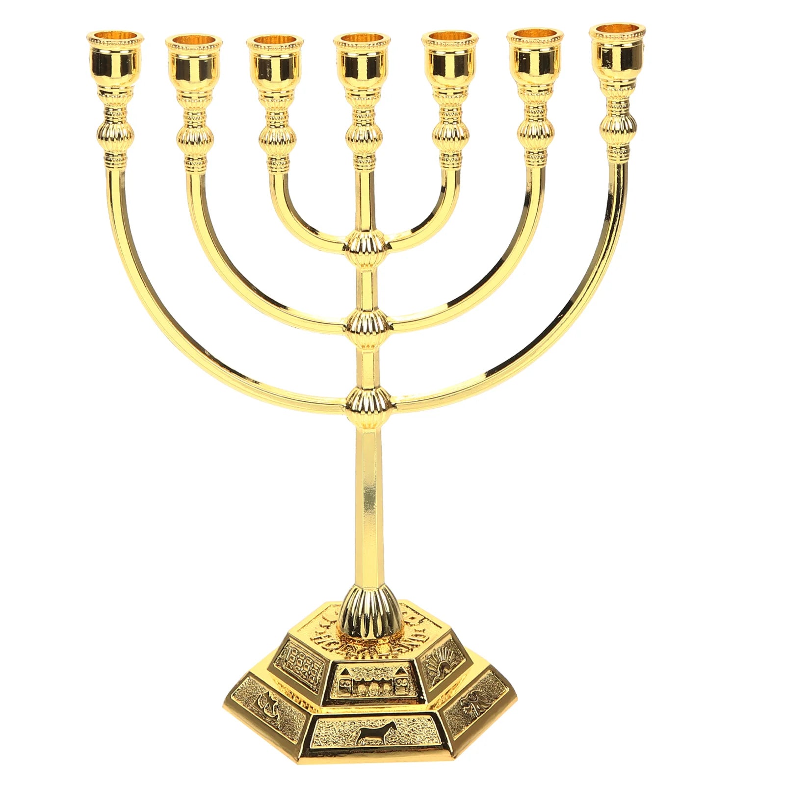 Menorah Jewish Candlestick Decor Stand Holders