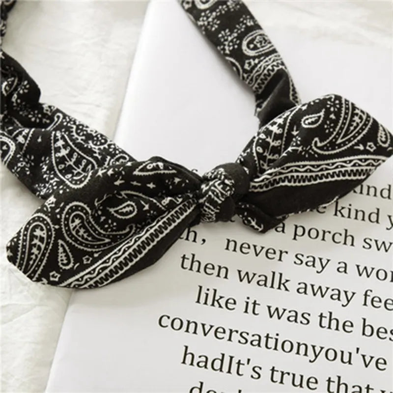 Women's Suede Soft Solid Print Headbands