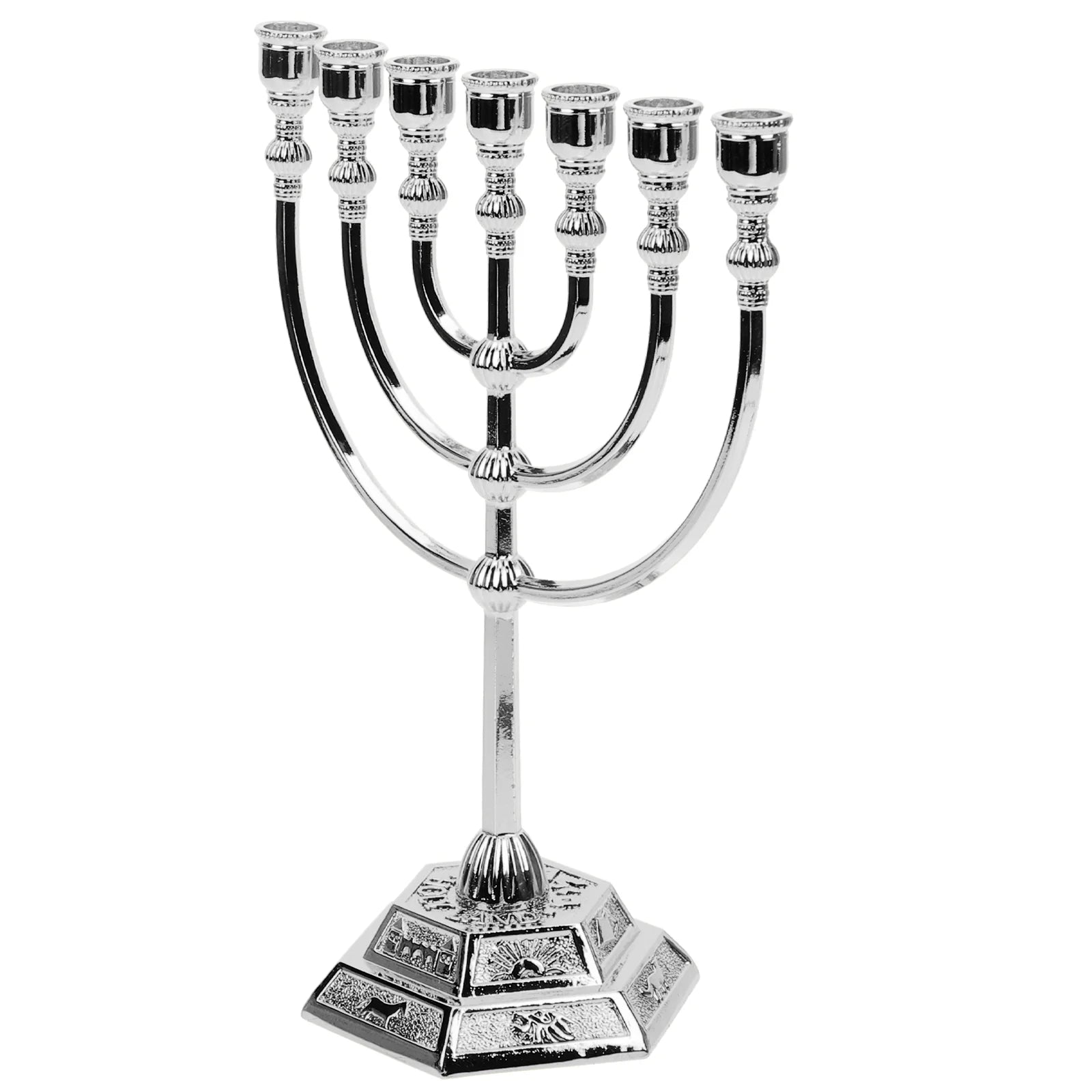 Religious Decorations Desktop Menorah Candlesticks