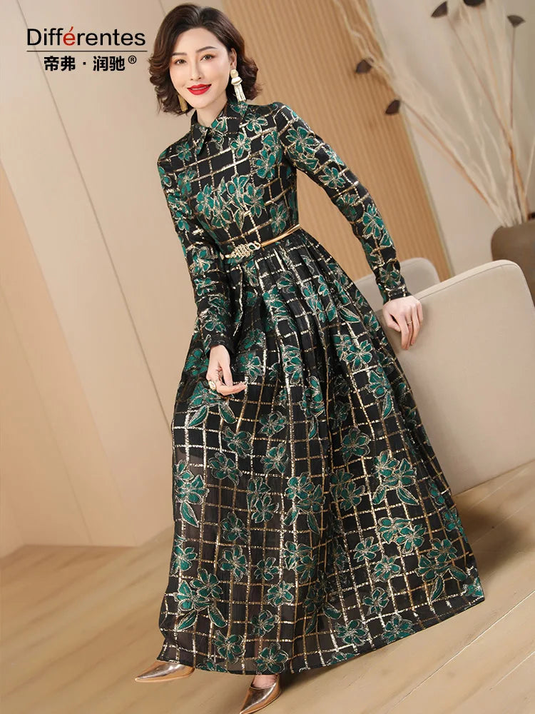 Vintage Floral Long Dress