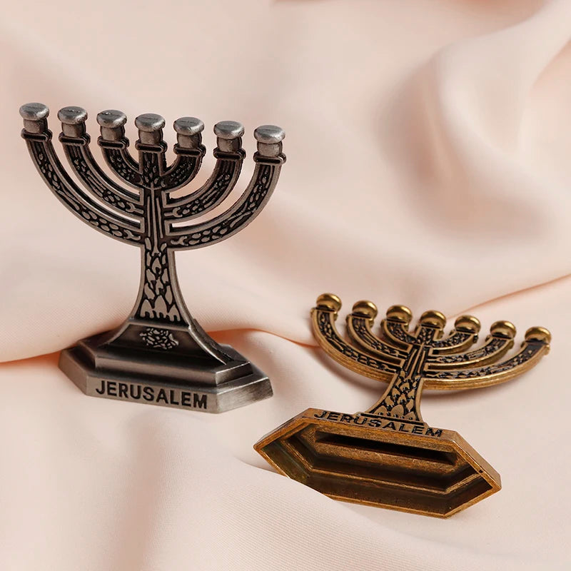 Small Menorah Home Decor Jewish Candle Holder
