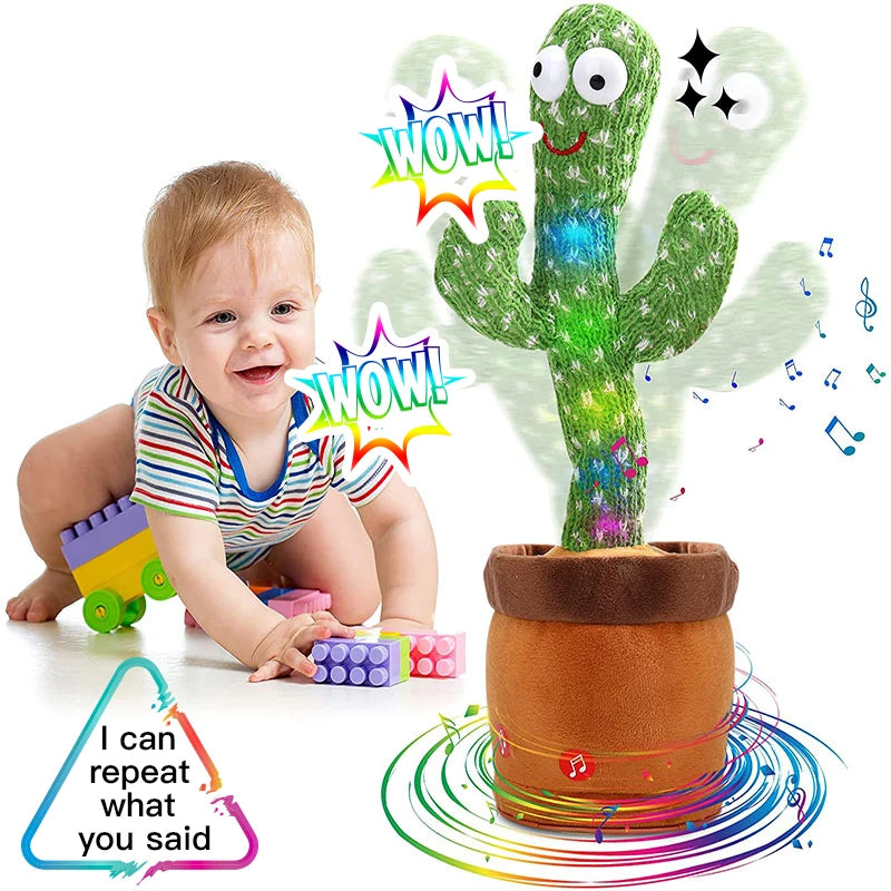 Rechargeable Glowing Dancing Cactus Toy