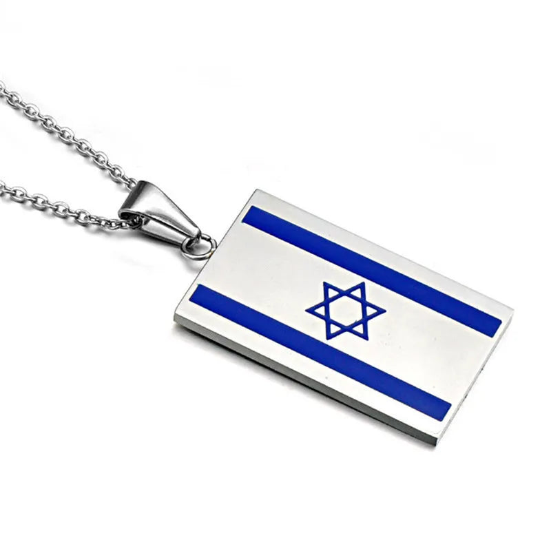 Pendants Stainless Steel Flag Necklace