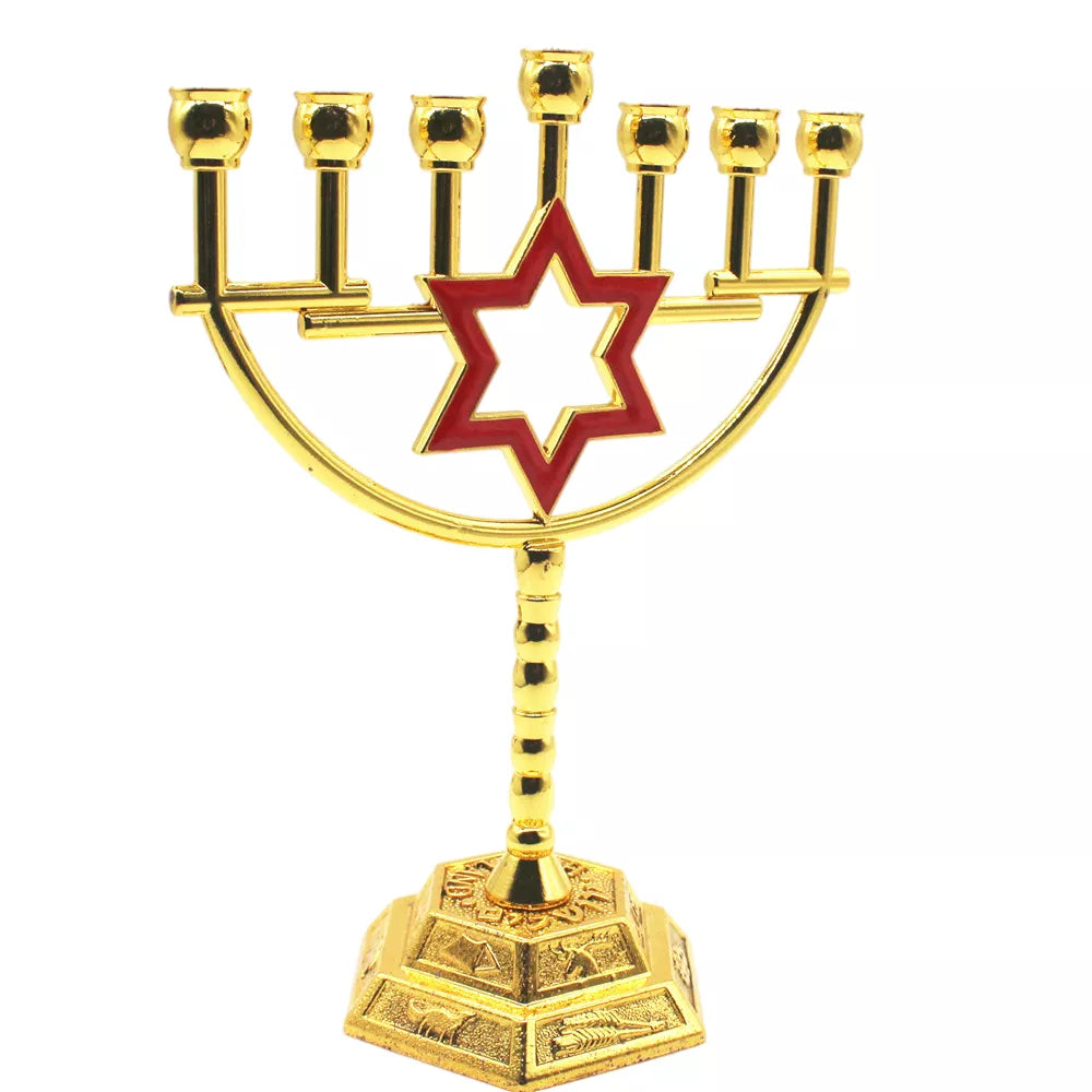 David Star Menorah Home Decoration Judaism Candelabra