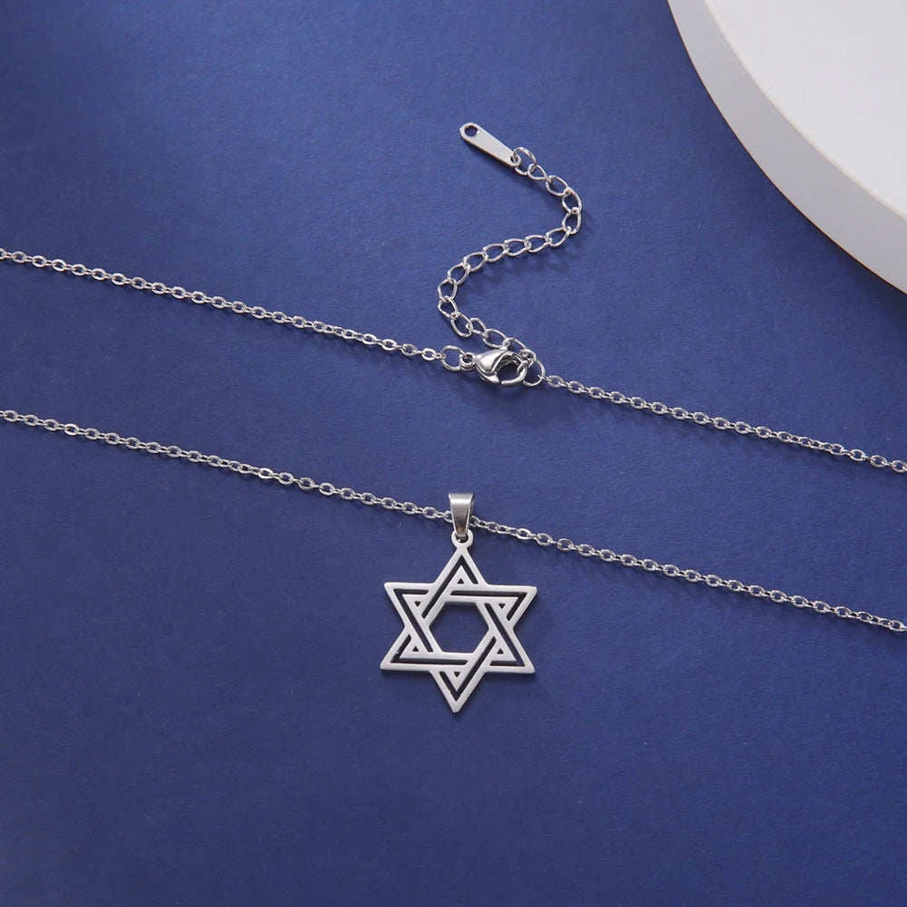 Jewish Magen Star Of David Pendant Necklace