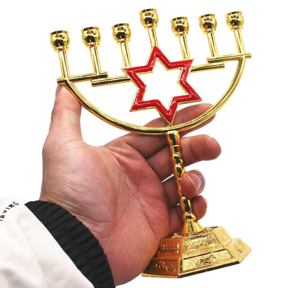 David Star Menorah Home Decoration Judaism Candelabra