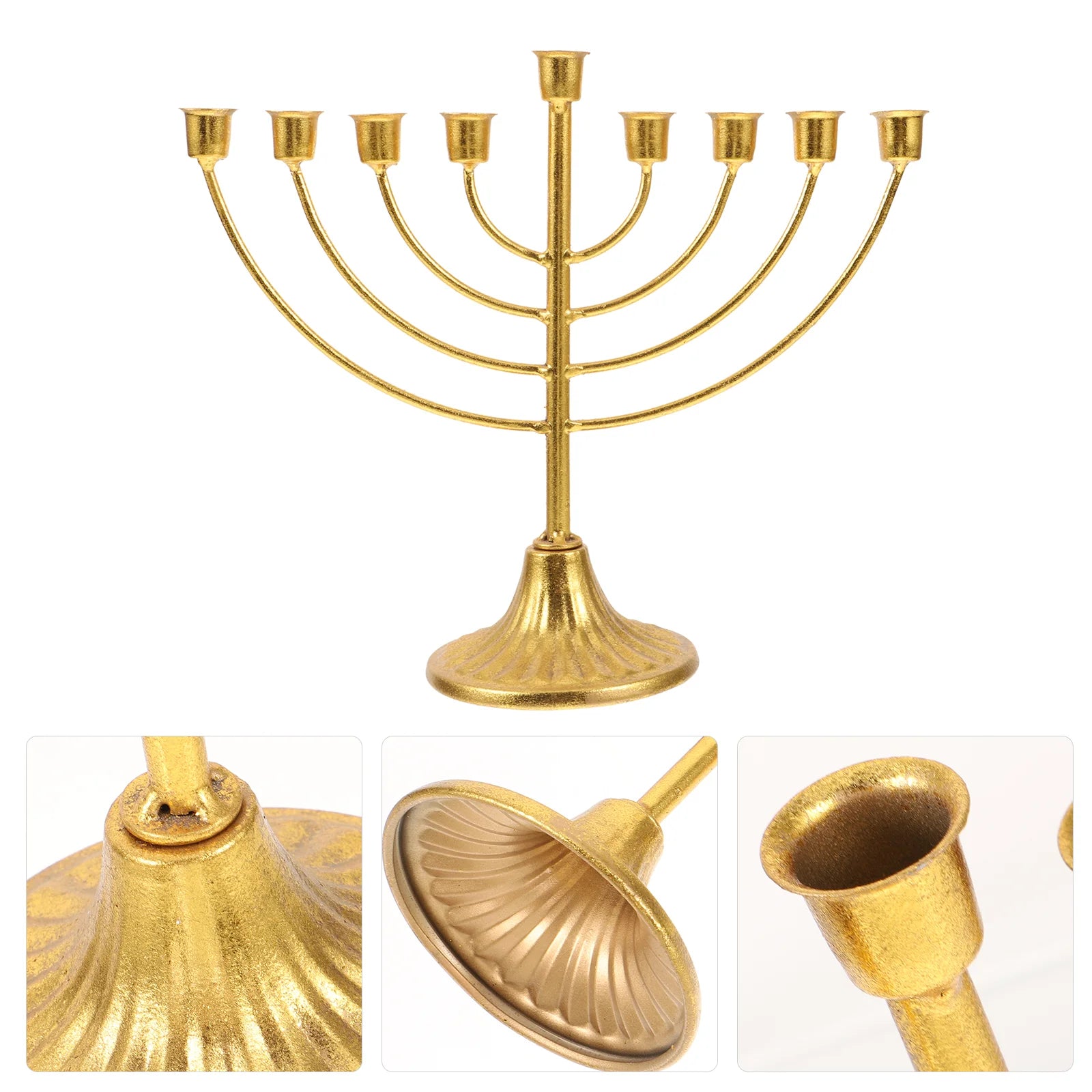 Jewish Hanukkah Menorah Candle Holder