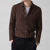 Spring And Autumn New Middle-aged And Young Men's Long-sleeved Striped Shirt Light Business