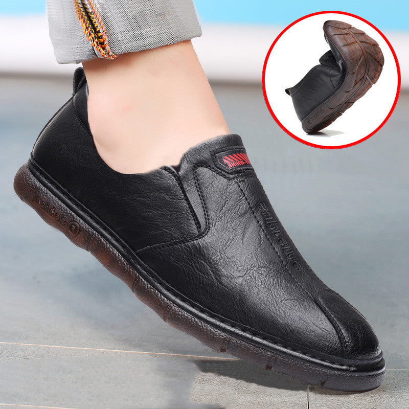 Men's Genuine Leather Business Casual Breathable Soft Leather Sole