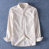 Men's Casual Cotton Corduroy Long Sleeve Shirt