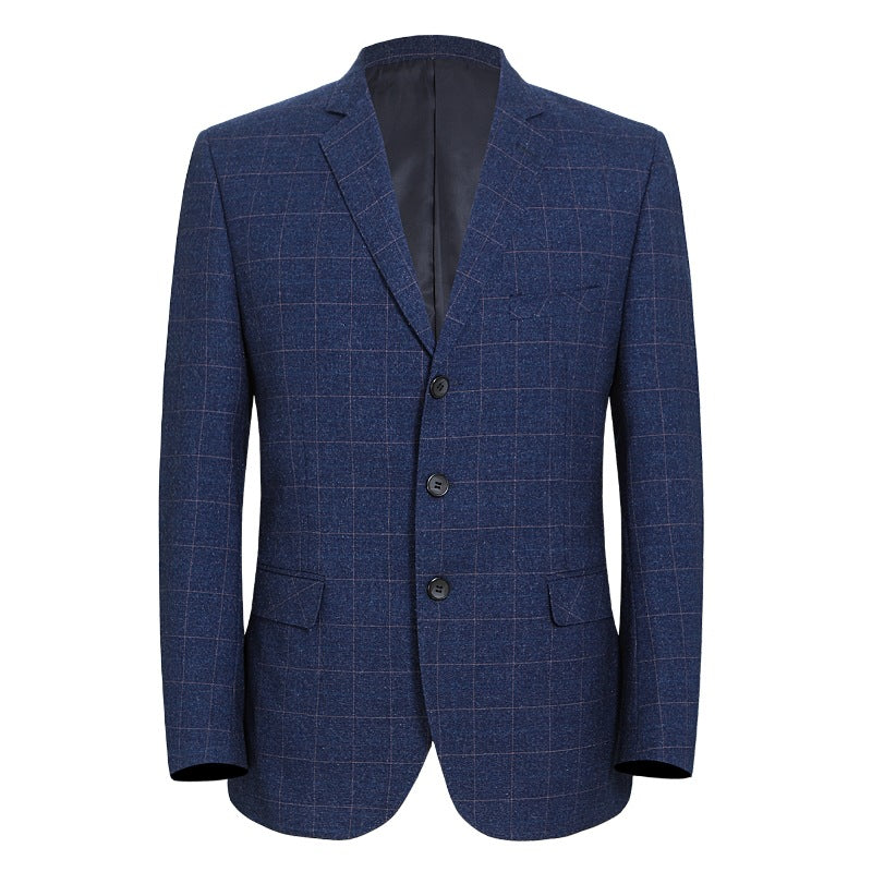 Korean Version Of Slim High-grade Men's Coat Plaid