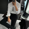 Long Sleeved Shirt Men's Autumn Senior Sense Men's Solid Color Casual