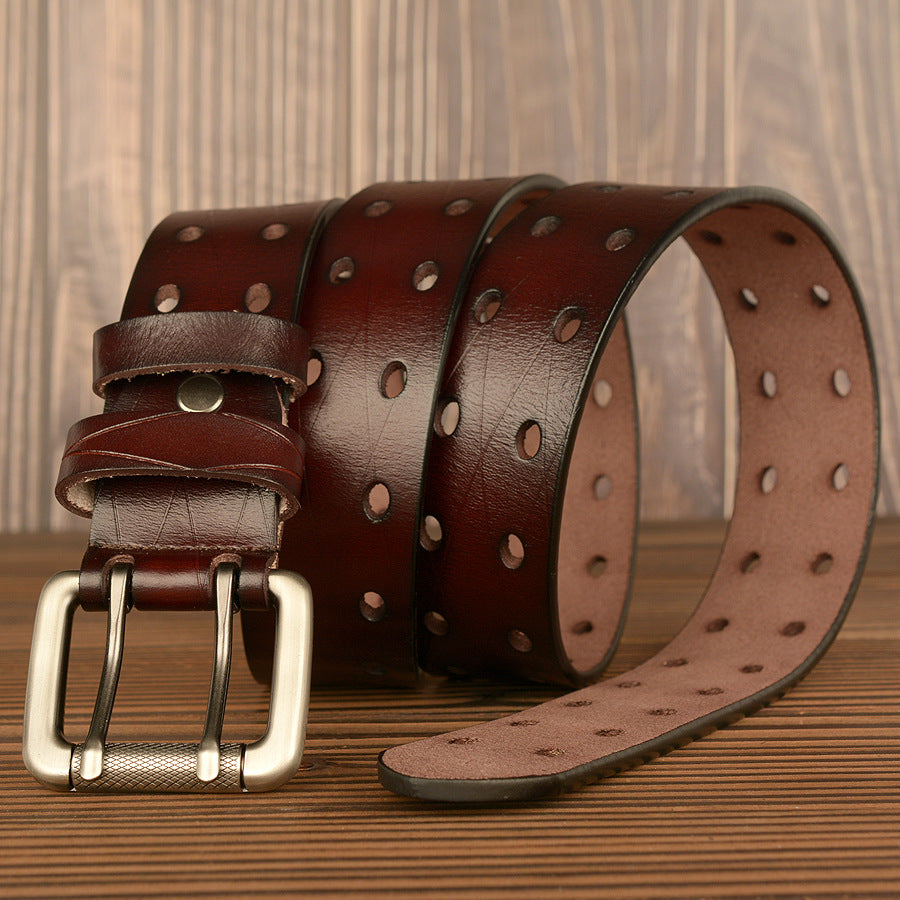 Men's Double Pin Buckle Casual Belt