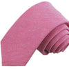 6cm Solid Color Cotton And Linen Men's Casual Narrow Tie